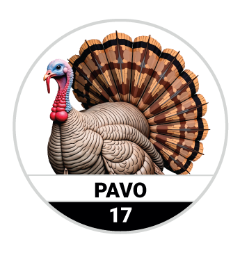 Animalitos del Oriente - Fieras — 17 PAVO