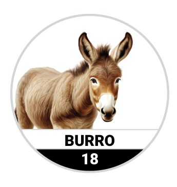 Animalitos del Oriente - Fieras — 18 BURRO
