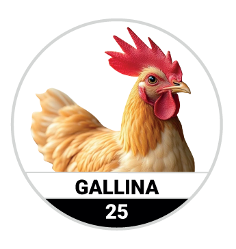 Animalitos del Oriente - Bichitos — 25 GALLINA