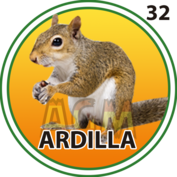 Granja Millonaria - Animalitos — 32 Ardilla