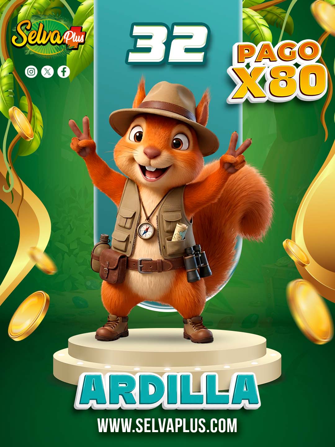 32 ARDILLA